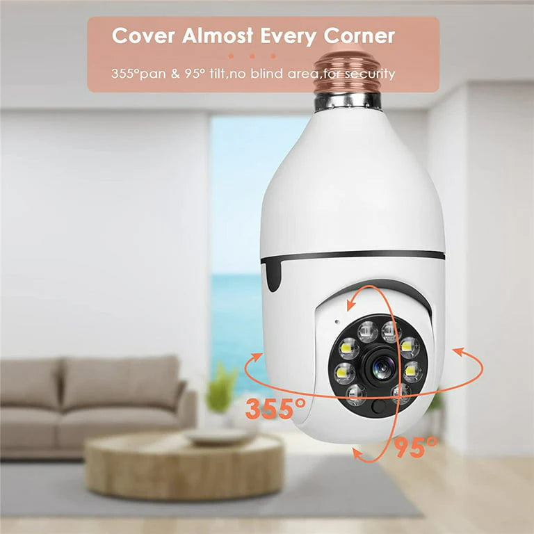 CAM360™ : Caméra Ampoule 4K 360°, SECURISER CE QUI COMPTE DES AUJOURD'HUI