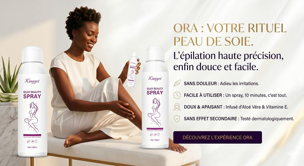 ORA SPRAY™ : Le Spray épilatoire qui épile en 1 seul mouvement. Ultra Doux, Simple et Naturel ( A base d'AloeVera ) GA