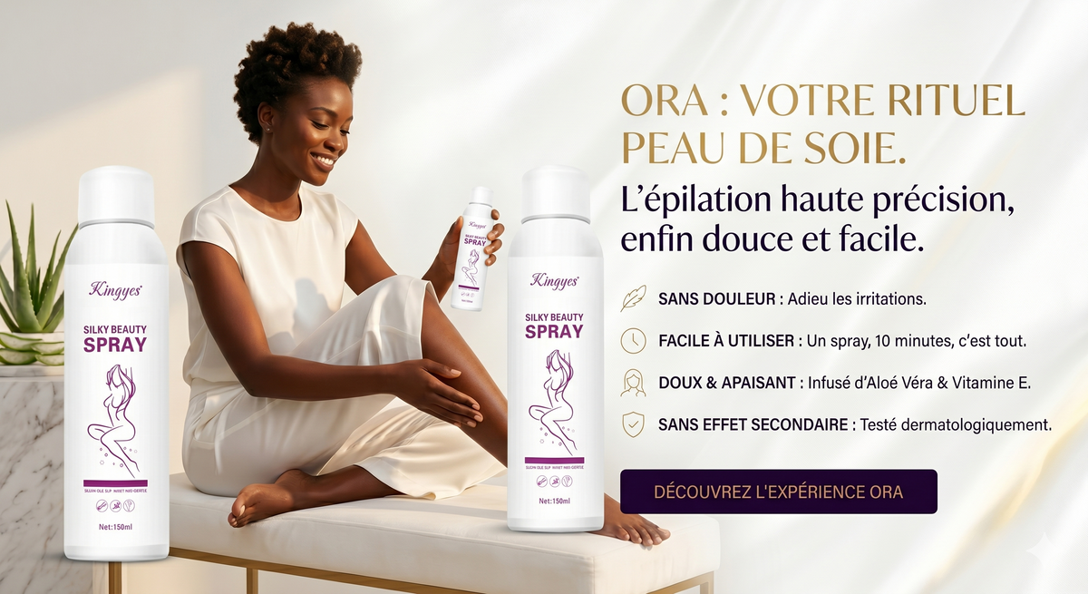 ORA SPRAY™ : Le Spray épilatoire qui épile en 1 seul mouvement. Ultra Doux, Simple et Naturel ( A base d'AloeVera ) GA
