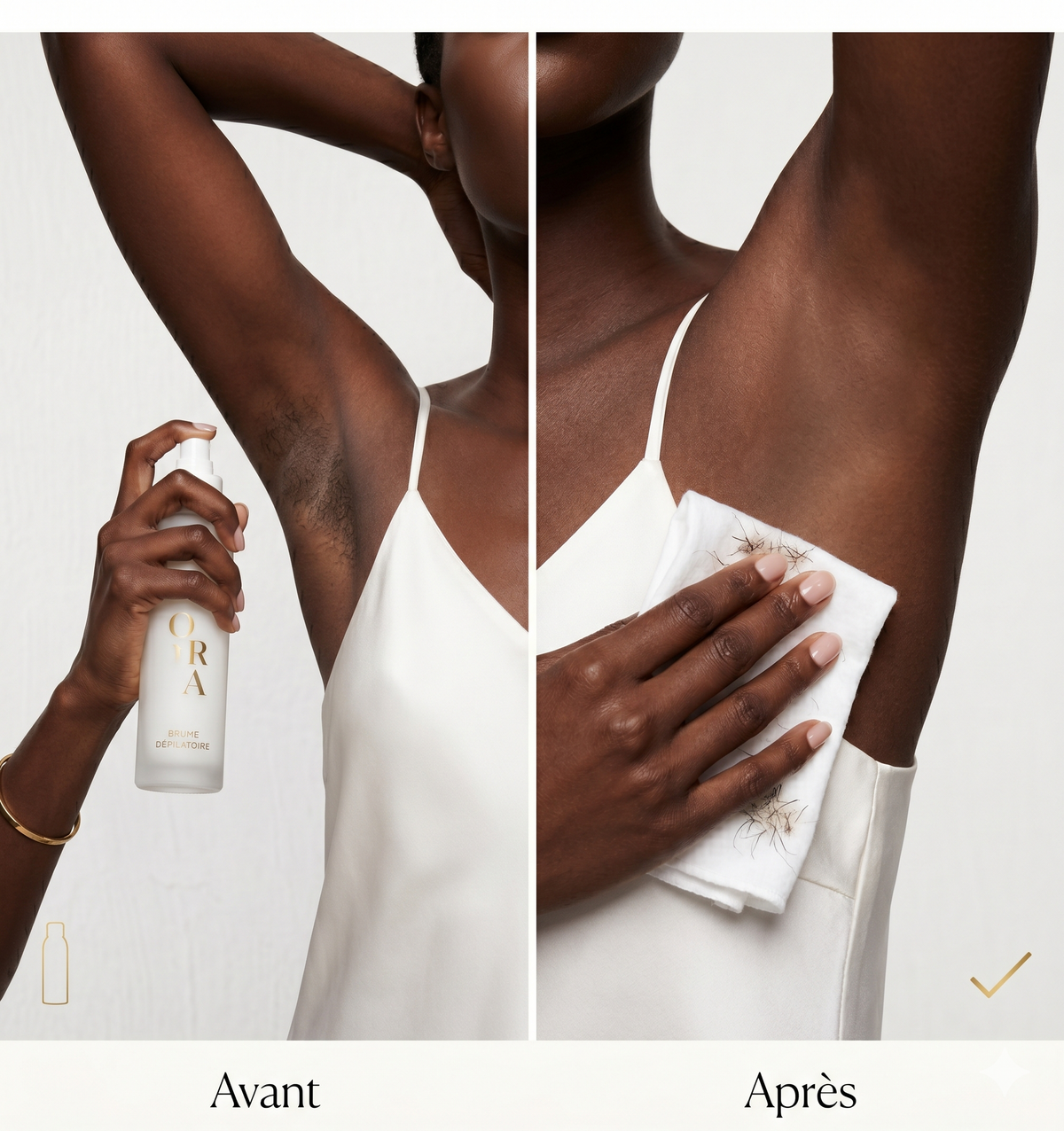 ORA SPRAY™ : Le Spray épilatoire qui épile en 1 seul mouvement. Ultra Doux, Simple et Naturel ( A base d'AloeVera ) GA