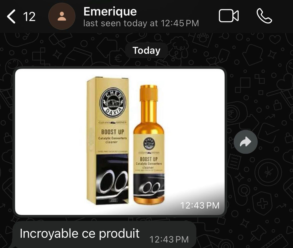 BOOST UP™ : LE NETTOYEUR DE CATALYSEUR TESTER ET APPROUVER PAR TOUS GB