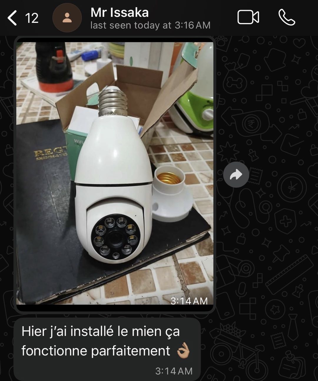 Contenu de la boite
